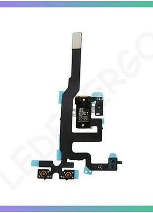 Шлейф для apple iphone 4s с разъемом для наушников и кнопкой регулировки громкости белый high quality sku_stcom_2701350400004