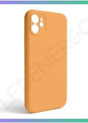Чехол full silicone case для apple iphone 11 оранжевый с закрытой камерой без логотипа силиконовая нак sku_stcom_2710000253822