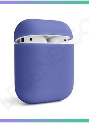 Чехол для airpods slim фиолетовый силиконовый защитный чехол для наушников apple sku_2710000176312 sku_stcom_2710000176312