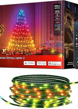 Розумна різдвяна гірлянда 30 м govee christmas string lights 2 h70c5 світлодіодна rgbwic-гірлянда