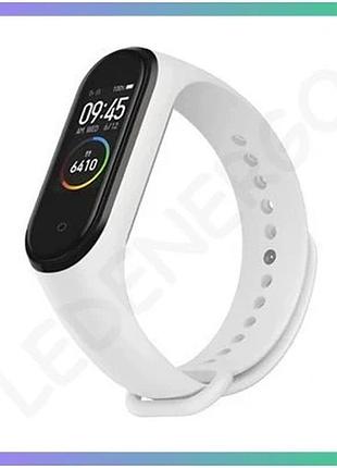 Ремінець для xiaomi mi band 3 4 силіконовий білий оригінальний браслет для фітнесу та спорту sku_27100 sku_stcom_2710000197553