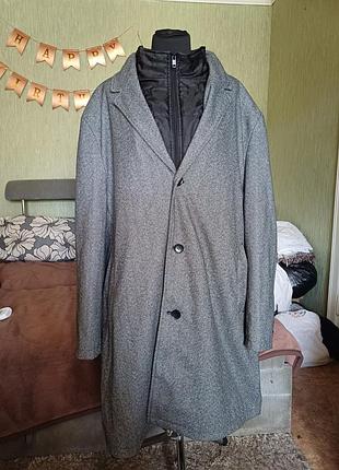 Чоловіче сіре пальто jacamo 5xl