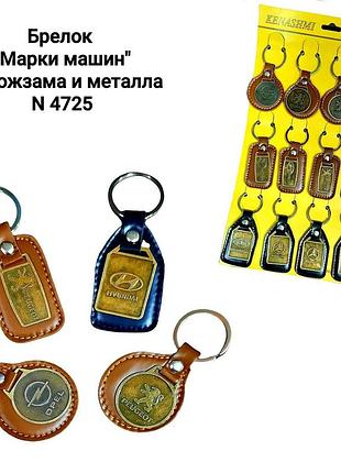 Брелок "марка машин" на планшете металл