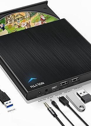 Внешний cd dvd-привод для ноутбуков nolyth external blu-ray cd dvd drive ct04 портативный внешний плеер для чтения дисков