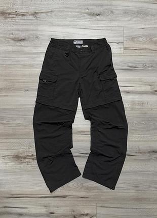 Нейлонові тренінгові карго штани колумбія columbia grt omni-dry convertible cargo pants, s, оригінал