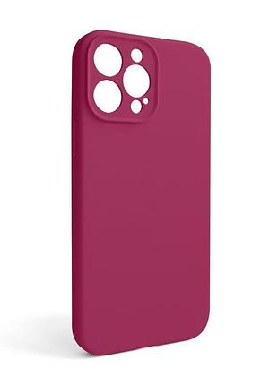 Силіконовий чохол для apple iphone 13 pro max червоний закрита камера накладка для смартфона без логот sku_stcom_2710000236474