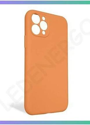 Чехол силиконовый для apple iphone 11 pro закрытая камера оранжевый без логотипа чехол-накладка sku_27 sku_stcom_2710000254225
