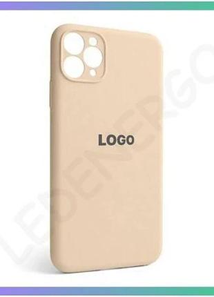 Чехол силиконовый для apple iphone 11 pro max золотой с закрытой камерой и логотипом sku_2710000312864 sku_stcom_2710000312864