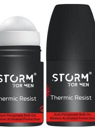 Чоловічий роликовий дезодорант-антиперспірант storm thermic resist 50 мл