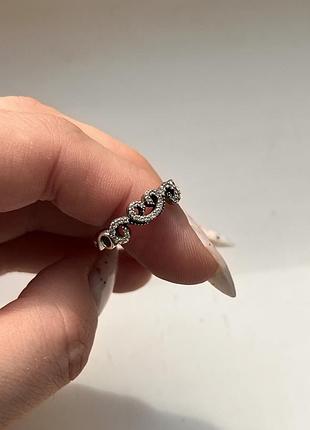Серебряное кольцо пандора р.16.5, 18,5 8
