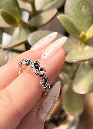 Серебряное кольцо пандора р.16.5, 18,5 10