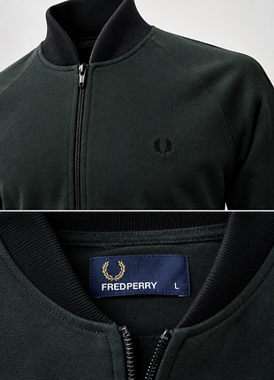 Куртка чоловіча fred perry бомбер чорний 4