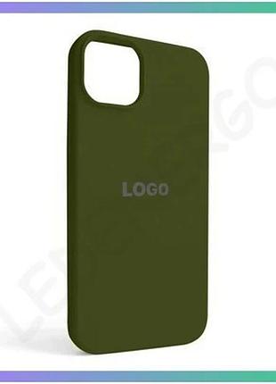 Чехол full silicone case для apple iphone 14 plus зеленый силиконовый чехол-накладка с логотипом sku_2 sku_stcom_2710000247296