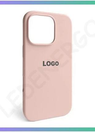 Чехол full silicone case для apple iphone 16 pro бежевый силиконовая накладка с логотипом открытая кам sku_stcom_2710000304357