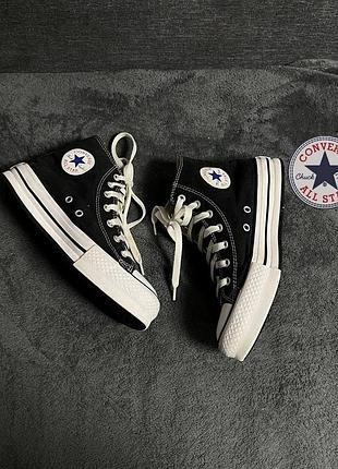 (35.5)converse высокие кеды черные chuck taylor all star lift hi высокая платформа
