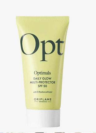 Мультифункціональний захисний крем для обличчя opt optimals з spf 50