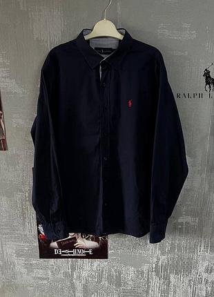(s)polo ralph lauren рубашка темно-синяя