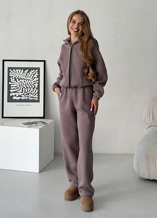 Теплий костюм на флісі трансформер 4 в 1 бежевий merlini renn 100001642 l/xl