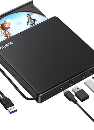 Внешний cd dvd-привод 5 в 1 bunud external cd dvd drive usb 3.0 type-c ct10 оптический привод dvd-плеер