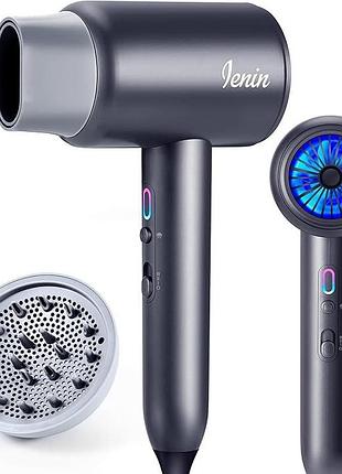 Фен для волосся hair dryer stl-8108pro портативний іонізований фен із двома насадками, 1500 вт