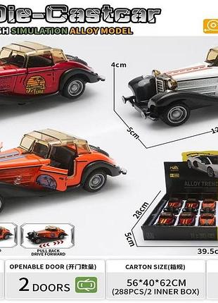 Металева машинка mercedes-benz special roadster, колекційна іграшкова модель (12 шт./уп.)
