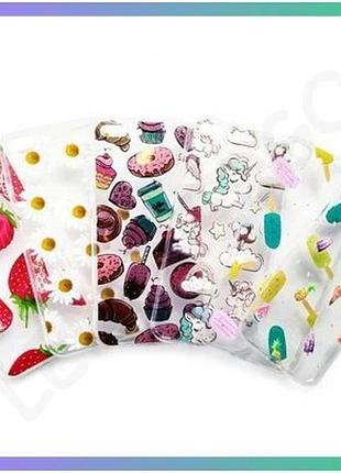 Силіконовий чохол juicy print для apple iphone 7 8 se 2020 прозорий з принтом кавун чохол-накладка sku sku_stcom_2710000170372