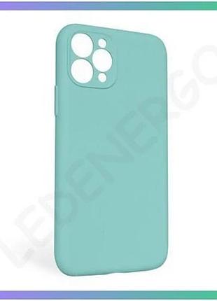 Чехол силиконовый для apple iphone 11 pro max бирюзовый закрытая камера без логотипа чехол-накладка sk sku_stcom_2710000254720