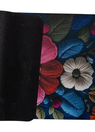 Коврик диатомитовый embroidered bloomscape с 3d-эффектом вышивки влагопоглощающий противоскользящий универсальный для ванной 2
