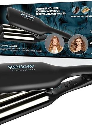 Плойка для завивання волосся revamp progloss професійний стайлер для волосся 2 в 1