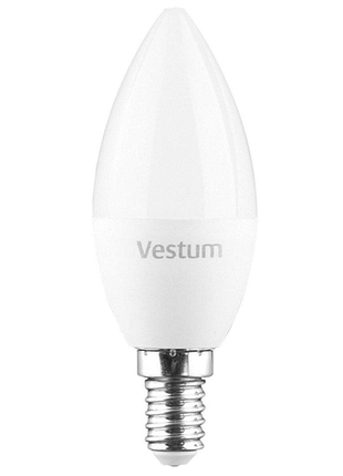 Лампа led vestum c37 8w 4100k 220v e14
