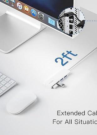 Usb-концентратор byeasy splitter with type-c adapter uh109d портативный usb-разветвитель с 4 портами 4