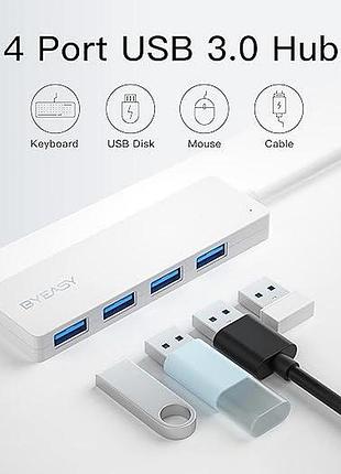 Usb-концентратор byeasy splitter with type-c adapter uh109d портативный usb-разветвитель с 4 портами 6