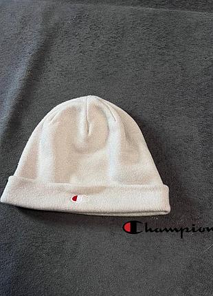 Champion шапка beanie cap белая бежевая