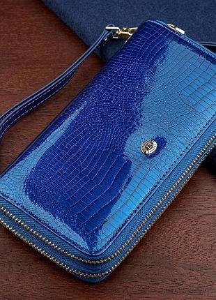 Кошелек женский st leather 18447 (s5001a) на молнии синий