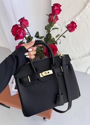 🖤🖤🖤hermès birkin 25 premium large брендовая мини сумочка натуральная кожа эрмес черная премиум люкс