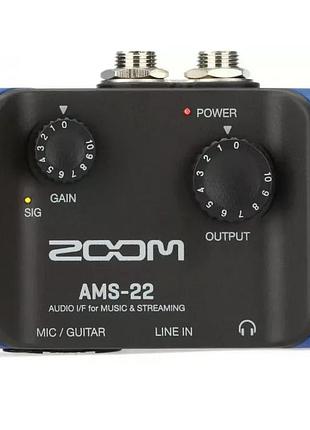 Аудіоінтерфейс zoom ams-22