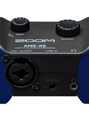 Аудіоінтерфейс zoom ams-22 2