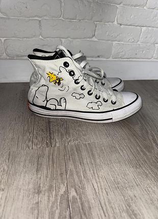 Кеди у принт снупі snoopy peanuts concerse all star 40р