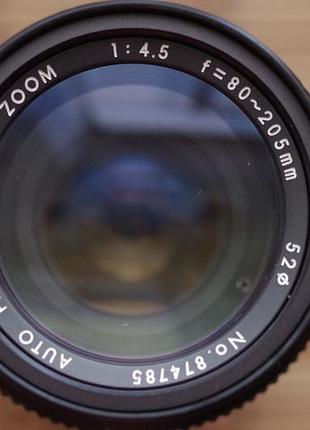 Об'єктив promaster mc zoom 4.5 80-205 mm для minolta md з кришкою