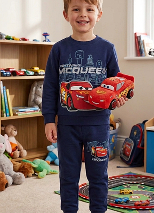 Костюм утеплений спортивний 5-6р, 6-7 років george маквін, тачки, дісней, cars