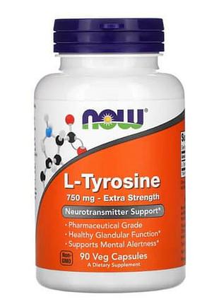 Now l-tyrosine 750 mg 90 капсул