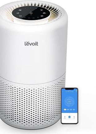Очиститель воздуха с wi-fi управлением и hepa фильтром 3в1 levoit core 200s компактный умный очиститель воздуха для дома