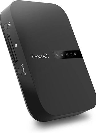 Newq filehub ac750 b3 маршрутизатор для путешествий, портативный жесткий диск, sd-картридер и удлинитель wifi