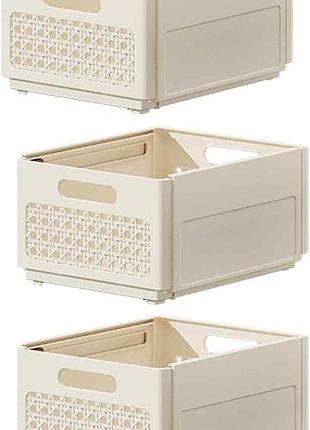 3 шт. телескопічний органайзер 20×15×28 telescopic storage box компактне зберігання в шафі