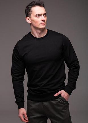 Свитшот мужской черный casual l
