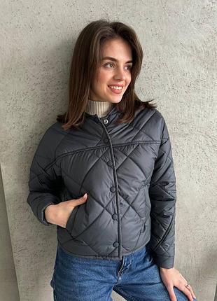 Куртка короткая бомбер демисезон 7