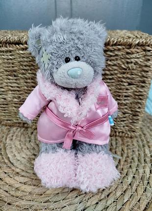 М'яка іграшка дівчинка me to you ведмедик tatty teddy в рожевому халатику, 18 см.