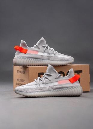 Кроссовки yeezy 350 текстильные серые