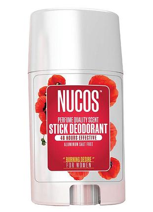 Жіночий дезодорант-стік nucos burning desire, 50 мл