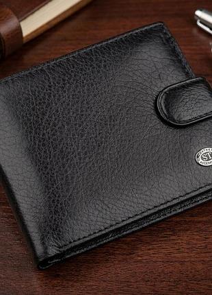 Чоловік універсальний гаманець st leather 18836 чорний
